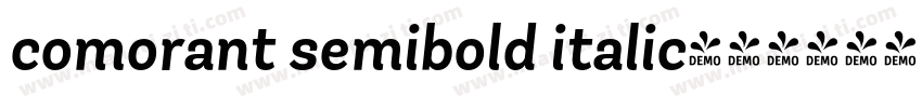 comorant semibold italic字体转换